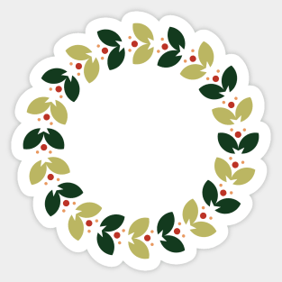 Christmas Wreath Sticker